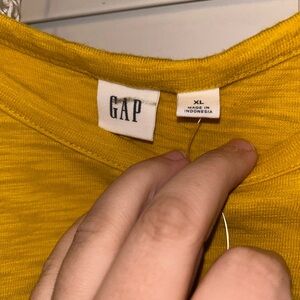 GAP Women's Mustard Short Sleeve Tee Dress